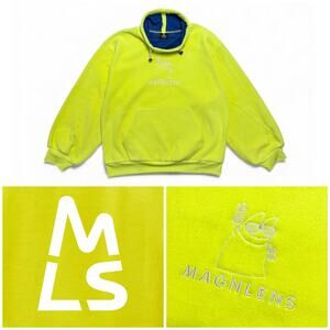 Magnlens Oversized Sweatshirt | Sustainable Designer Athleisure | Neon Yellow L